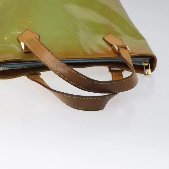 LOUIS VUITTON Monogram Vernis Houston Hand Bag Baby Blue - Picture 7 of 16